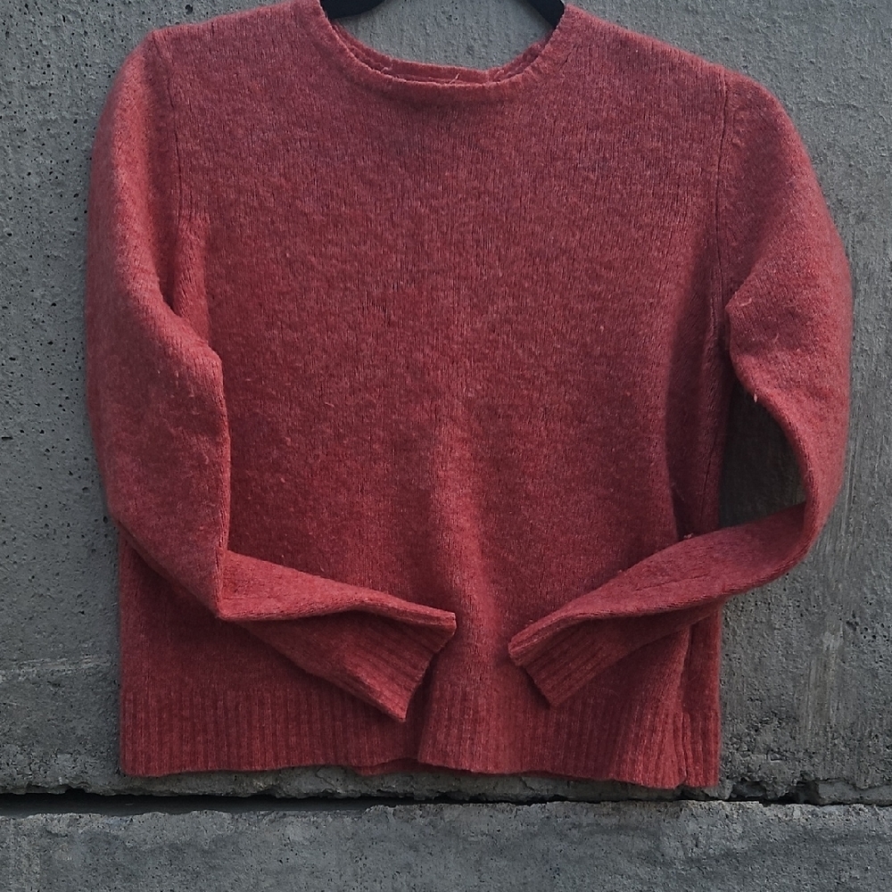 Eddie Bauer Red Crew Neck Sweater